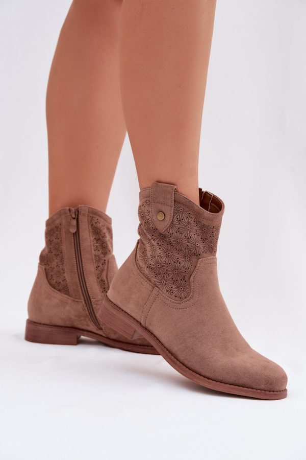 brown Heel boots model 224618 Step in style