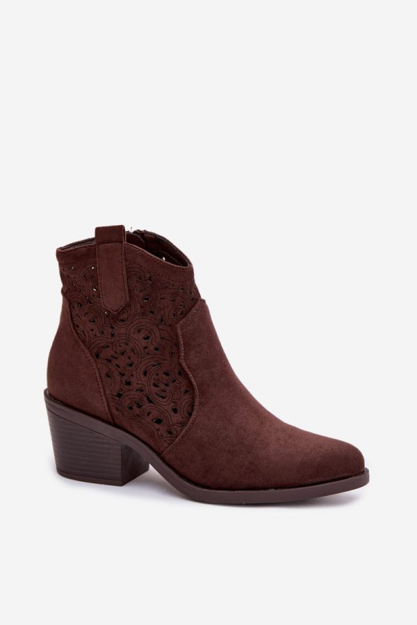 brown Heel boots model 224620 Step in style