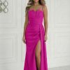 Violet Long Dress in Evening Dresses with Spandex and Polyester