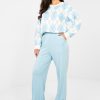 Blue Tracksuit Trousers in Pants, Trousers, Shorts with Spandex and Viscose