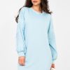 Blue Daydress in Day Dresses with Spandex and Viscose