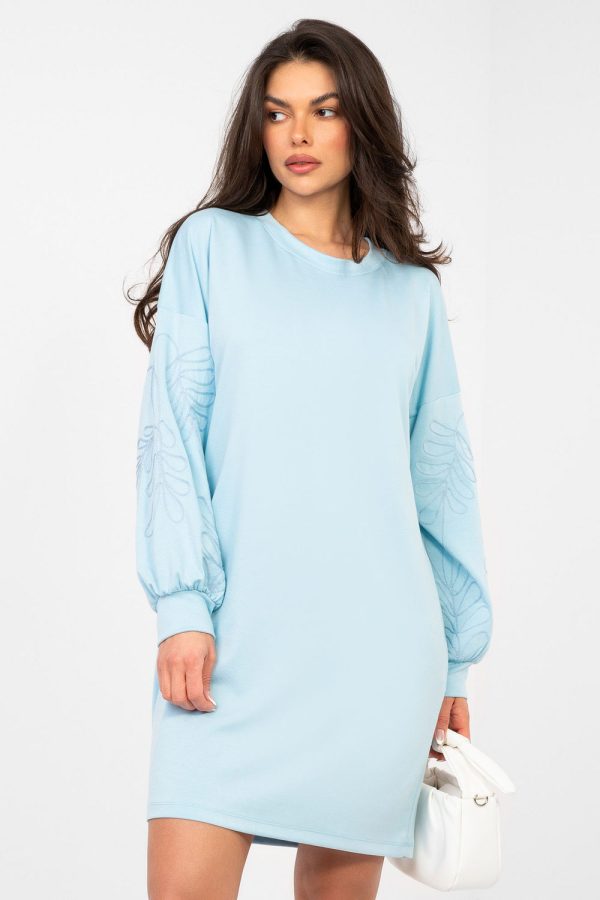 Blue Daydress in Day Dresses with Spandex and Viscose