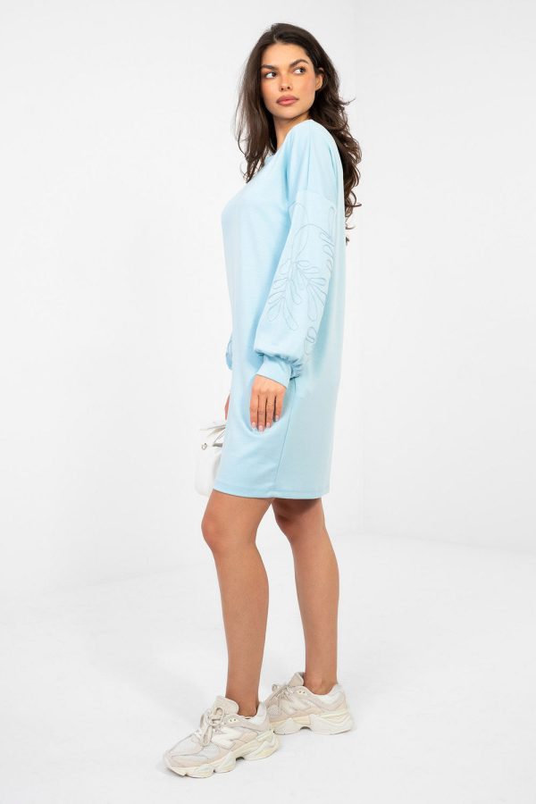 Blue Daydress in Day Dresses with Spandex and Viscose