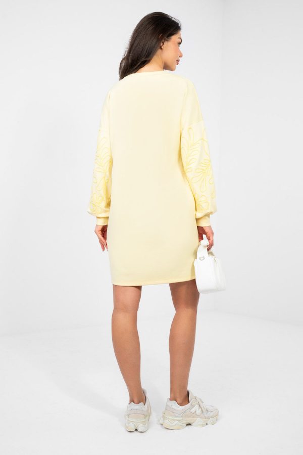 Yellow Daydress in Day Dresses with Spandex and Viscose
