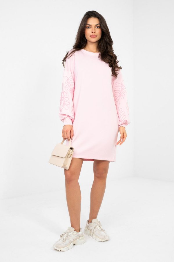 Pink Daydress in Day Dresses with Spandex and Viscose