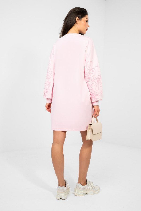 Pink Daydress in Day Dresses with Spandex and Viscose