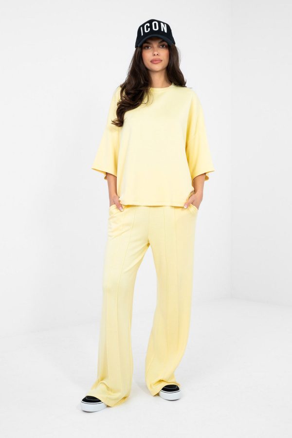Yellow Blouse in Women`s Blouses, Tunics with Spandex and Viscose
