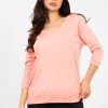 Pink Blouse in Women`s Blouses, Tunics with Cotton and Spandex