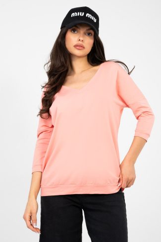 Pink Blouse in Women`s Blouses, Tunics with Cotton and Spandex