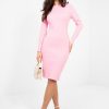Pink Daydress in Day Dresses with Cotton and Spandex