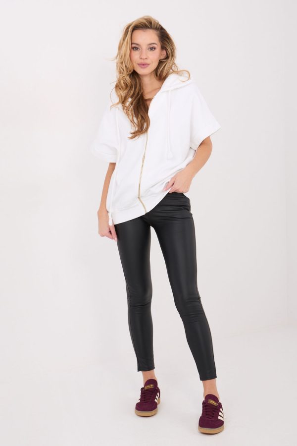 Beige Sweatshirt in Sweatshirts For Women with Cotton and Spandex