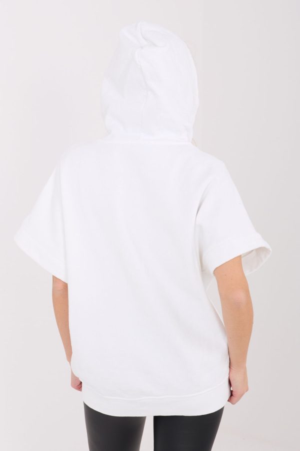 Beige Sweatshirt in Sweatshirts For Women with Cotton and Spandex