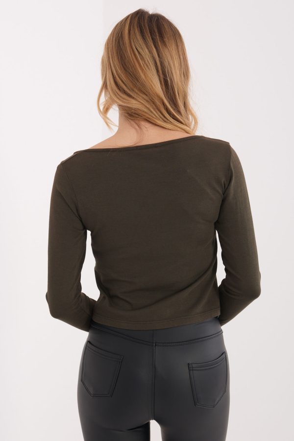 Brown Blouse in Women`s Blouses, Tunics with Cotton