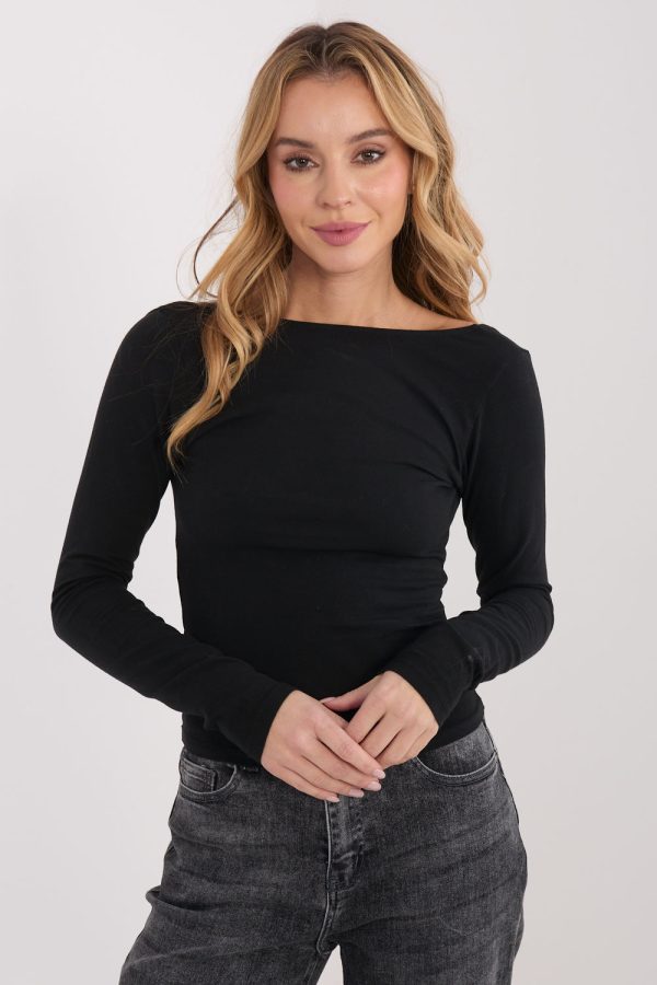 Black Blouse in Women`s Blouses, Tunics with Cotton