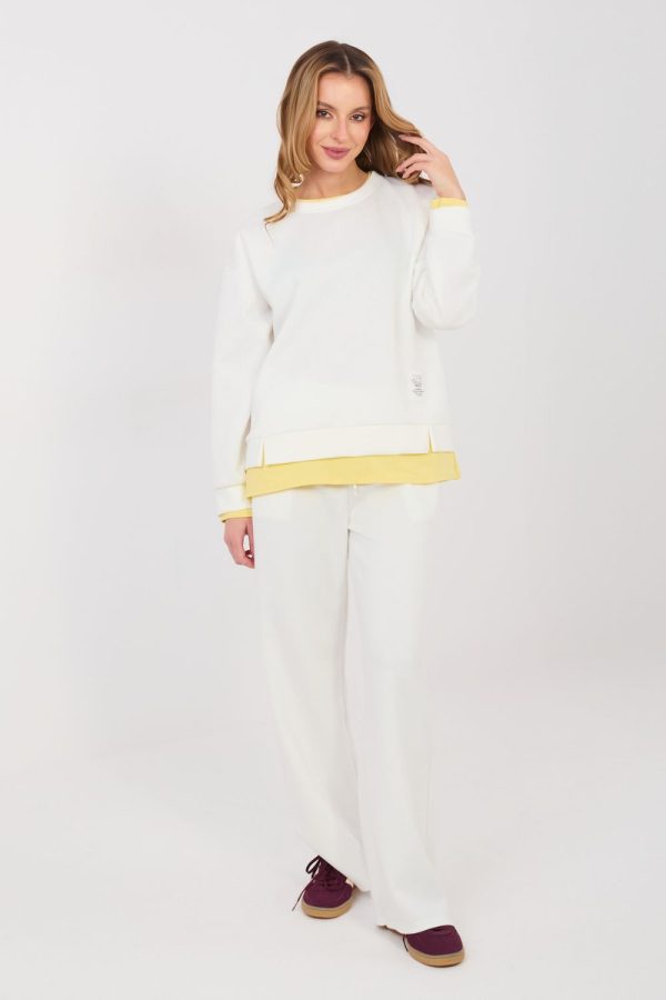 Beige Set in Pants, Trousers, Shorts with Spandex, Polyester and Viscose