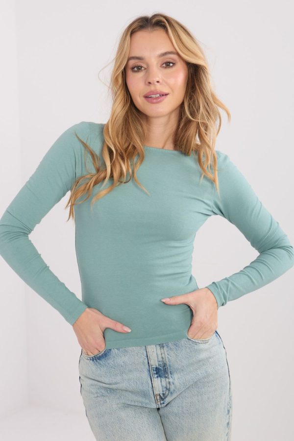 Green Blouse in Women`s Blouses, Tunics with Cotton