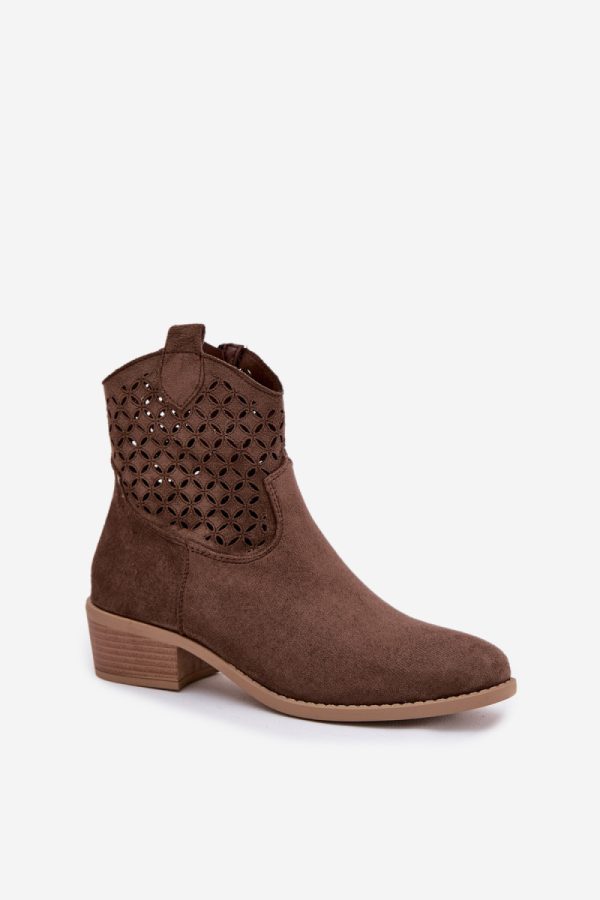 brown Heel boots model 224707 Step in style