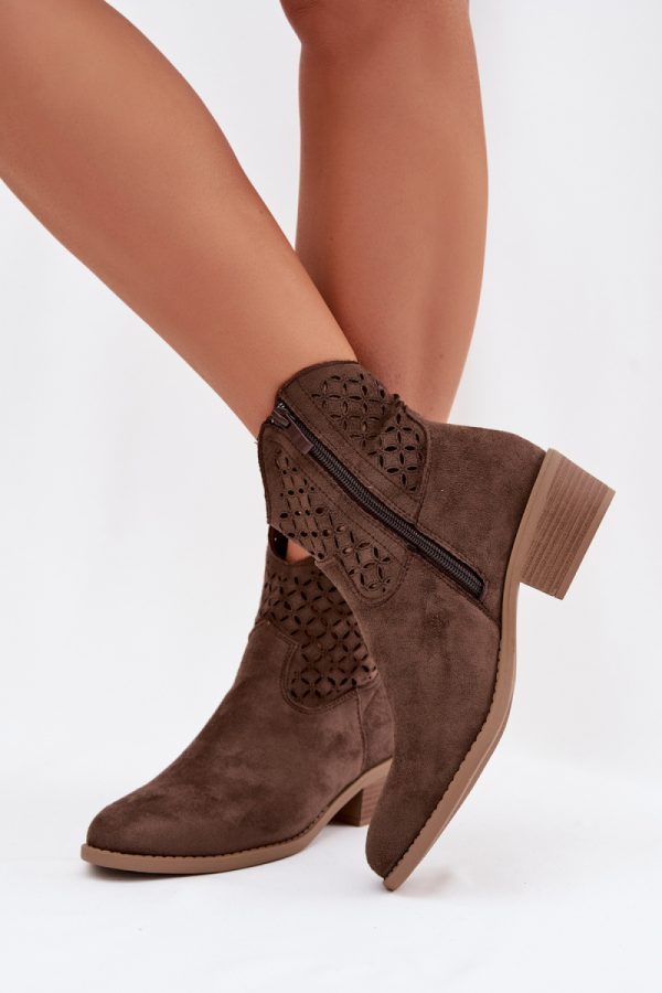 brown Heel boots model 224707 Step in style