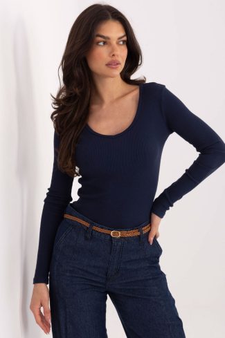 Navy Blue Blouse 2 in Cotton