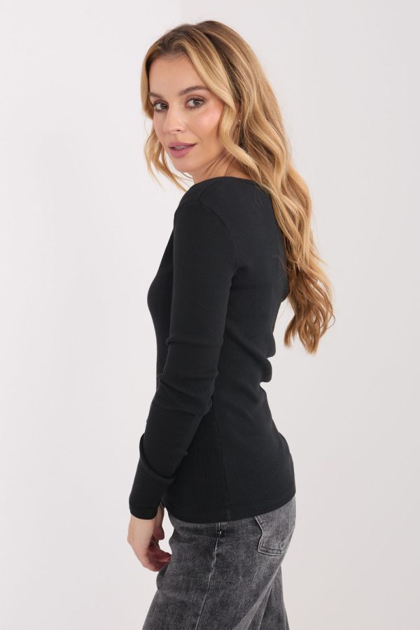 Black Blouse in Women`s Blouses, Tunics with Cotton