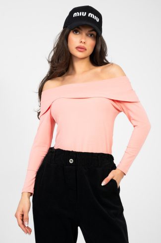 Pink Blouse in Women`s Blouses, Tunics with Cotton and Spandex