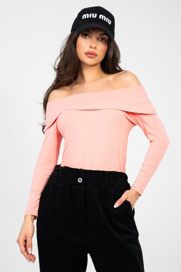 Pink Blouse in Women`s Blouses, Tunics with Cotton and Spandex
