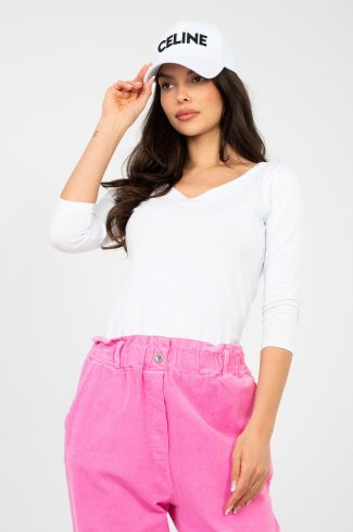 White Blouse in Women`s Blouses, Tunics with Cotton and Spandex