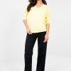 Yellow Blouse in Women`s Blouses, Tunics with Cotton and Spandex