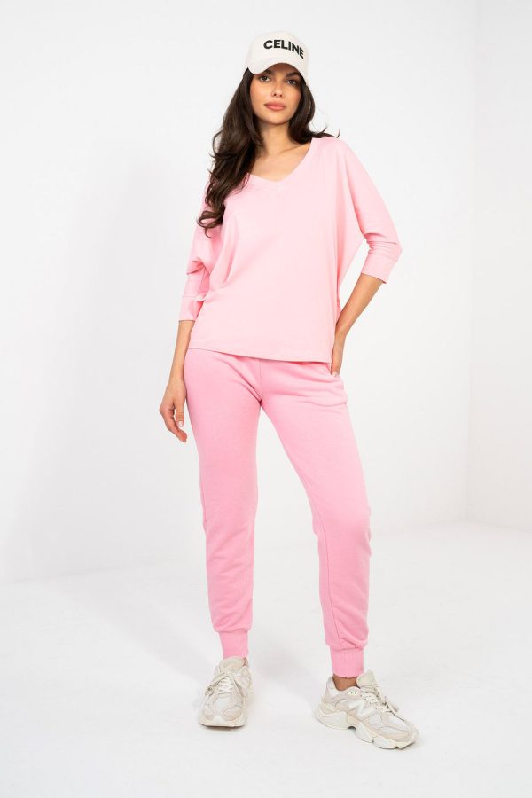 Pink Blouse in Women`s Blouses, Tunics with Cotton and Spandex