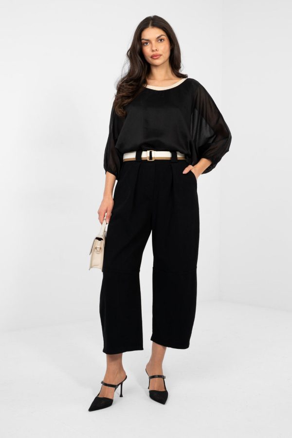 Black Jeans in Pants, Trousers, Shorts with Cotton and Spandex