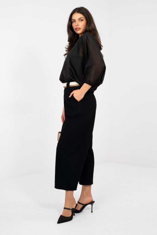 Black Jeans in Pants, Trousers, Shorts with Cotton and Spandex