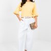 1115192 White Jeans in Pants, Trousers, Shorts with Cotton and Spandex