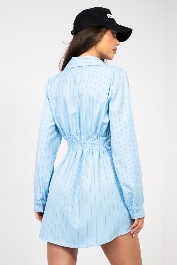Blue Daydress in Day Dresses with Spandex, Polyester and Viscose