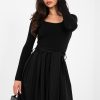 Black Blouse in Women`s Blouses, Tunics with Cotton and Spandex