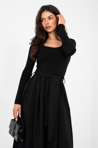 Black Blouse in Women`s Blouses, Tunics with Cotton and Spandex