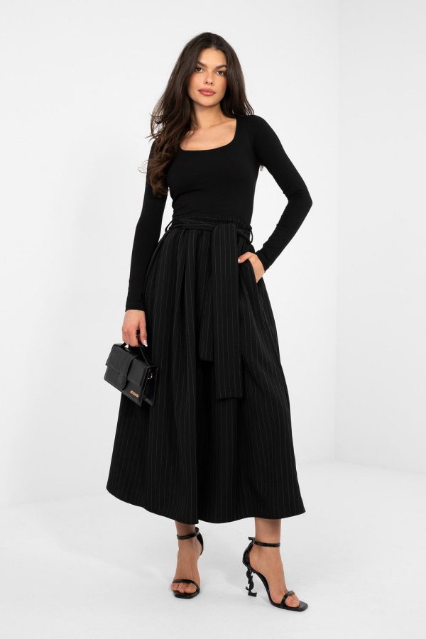 Black Blouse in Women`s Blouses, Tunics with Cotton and Spandex