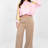 1115247 Beige Set in Pants, Trousers, Shorts with Spandex, Polyester and Viscose