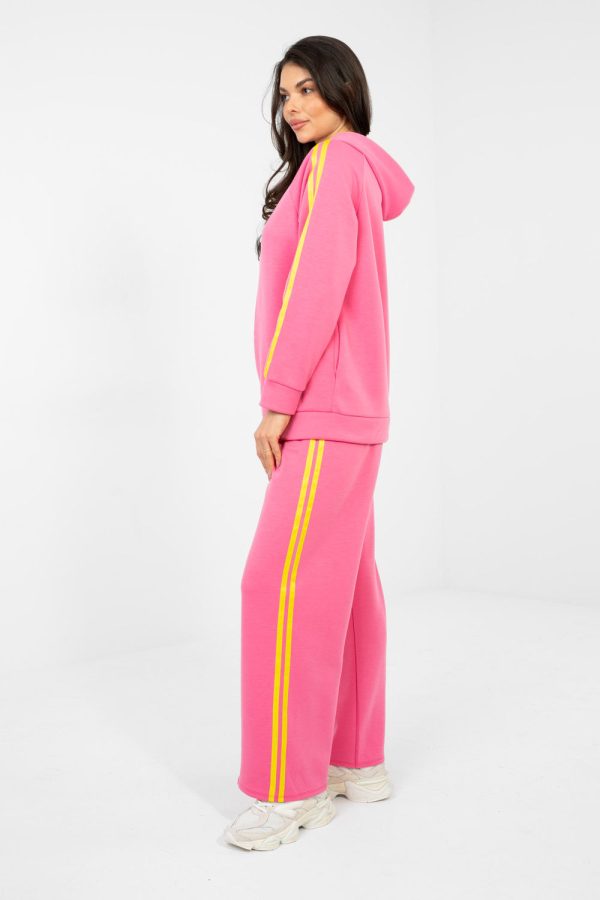 Pink Set in Pants, Trousers, Shorts with Spandex, Polyester and Viscose