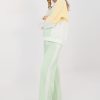 Green Set in Pants, Trousers, Shorts with Spandex, Polyester and Viscose