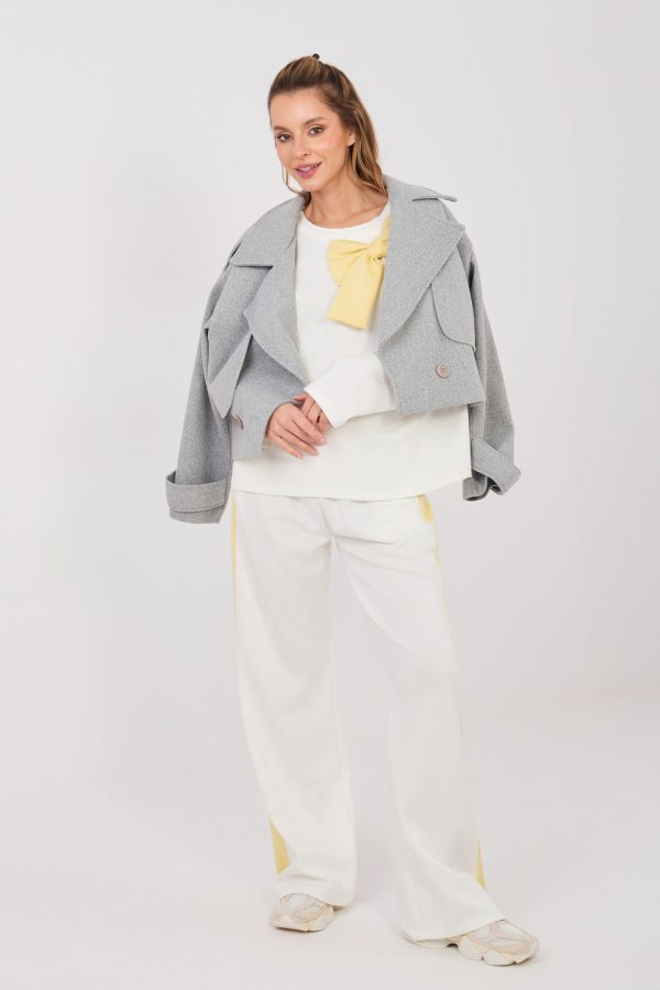 Beige Set in Pants, Trousers, Shorts with Spandex, Polyester and Viscose
