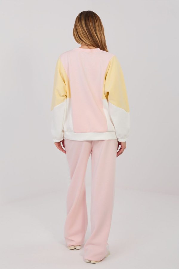 Pink Set in Pants, Trousers, Shorts with Spandex, Polyester and Viscose
