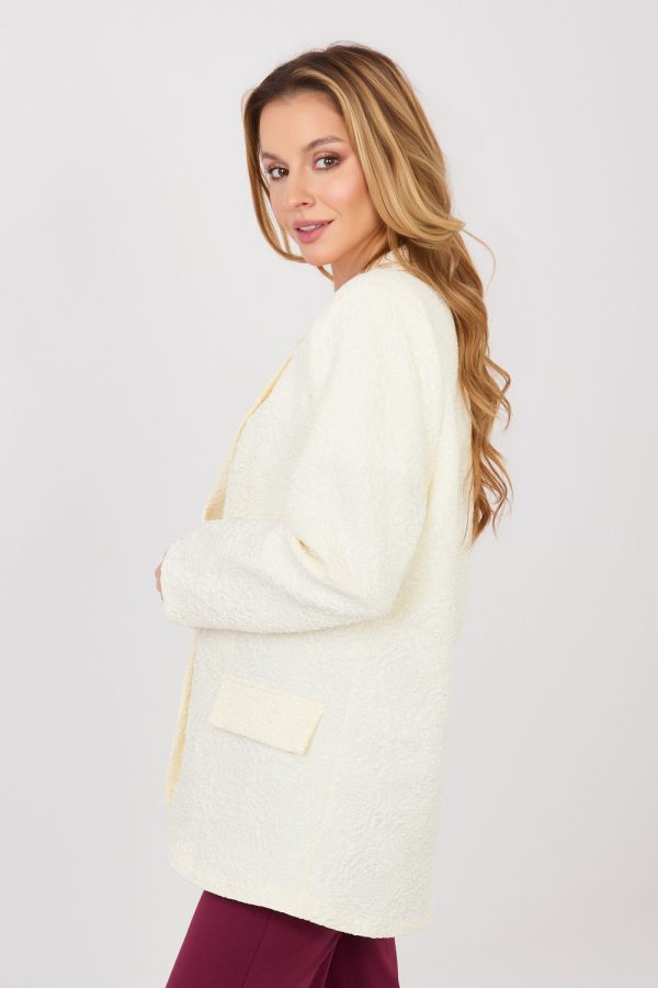 Beige Jacket in Jackets, Vests For Women with Polyester and Viscose