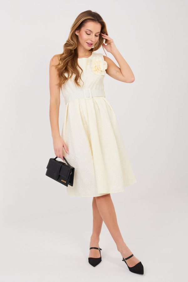 Beige Cocktail Dress in Formal Dresses, Cocktail Dresses with Polyester and Viscose