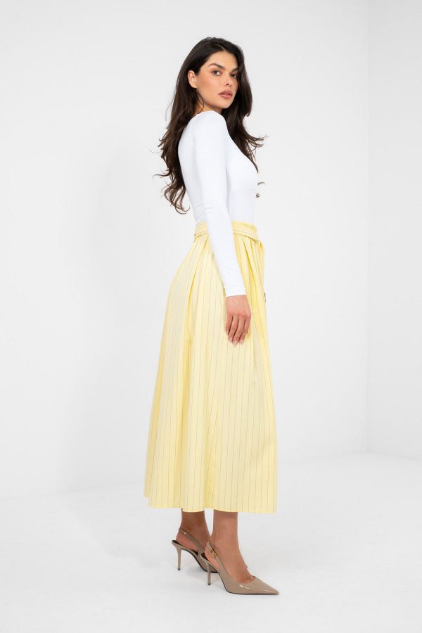 Yellow Skirt in Skirts with Spandex, Polyester and Viscose