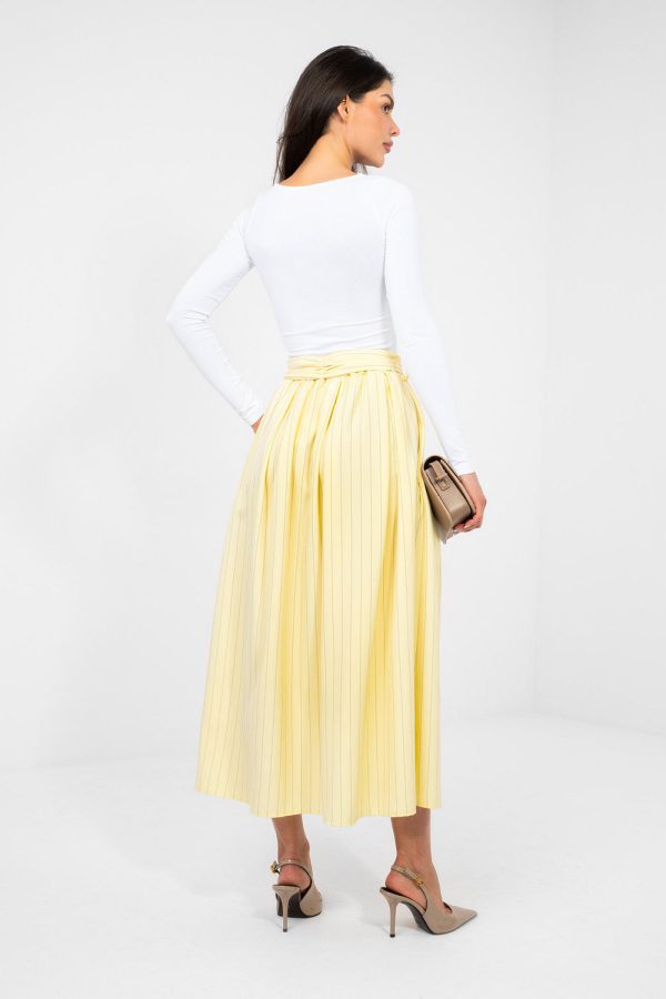 Yellow Skirt in Skirts with Spandex, Polyester and Viscose