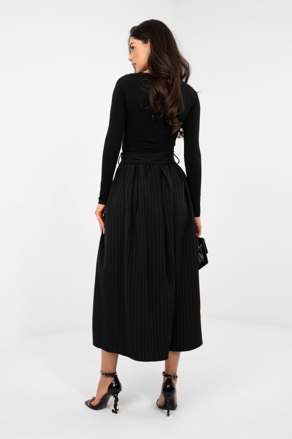 Black Skirt in Skirts with Spandex, Polyester and Viscose