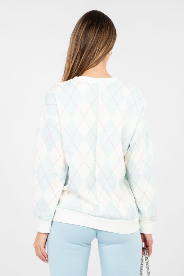 Green Sweatshirt in Sweatshirts For Women with Spandex, Polyester and Viscose