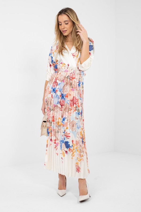 Beige Daydress in Day Dresses with Polyester and Viscose