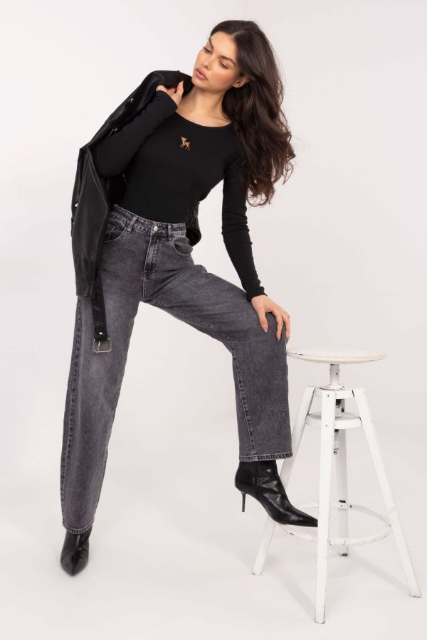 Black Blouse in Women`s Blouses, Tunics with Cotton