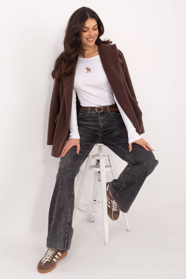 Beige Blouse in Women`s Blouses, Tunics with Cotton